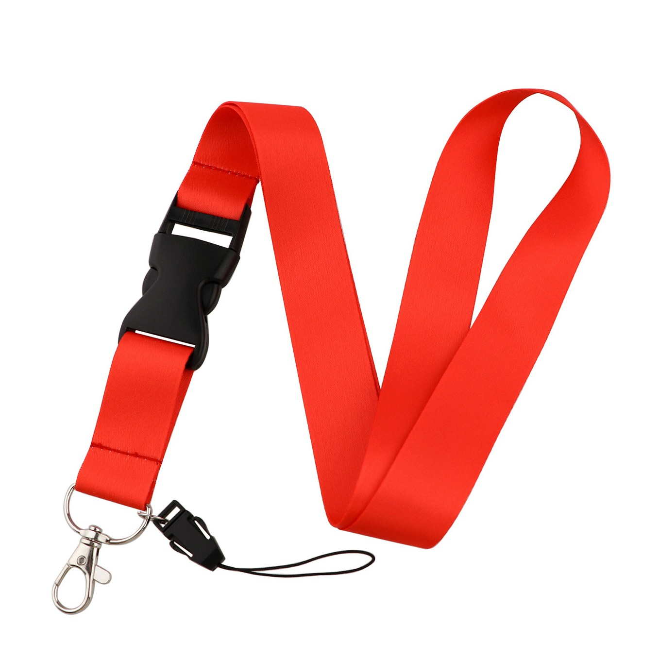 (50cm) Universal Necklace Handykette Schlüsselband Umhängeband für Handy Hülle   Phone Strap - Rot