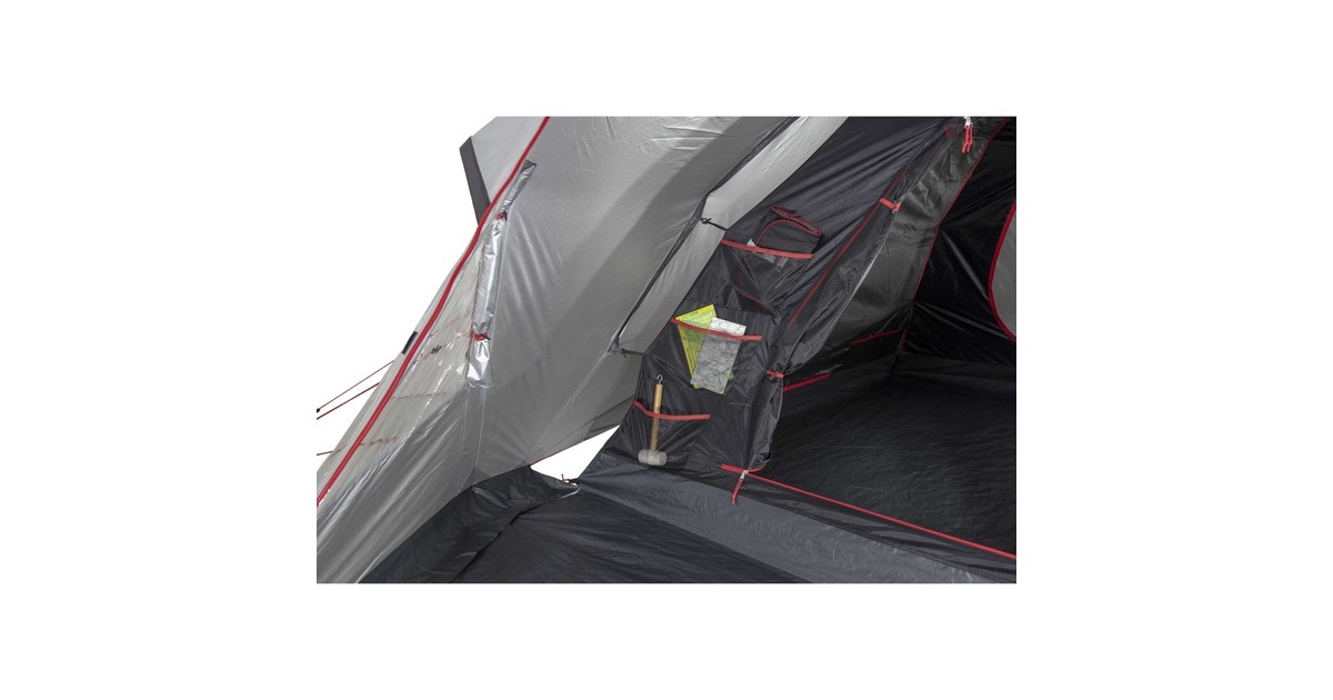 High PeakAlmada 4.0 tent  (Lichtgrijs/rood)
