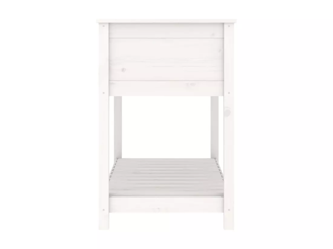 Jardinière bac lit surélevé bois blanche 111.5 x 54 x 81 cm 02_0038386