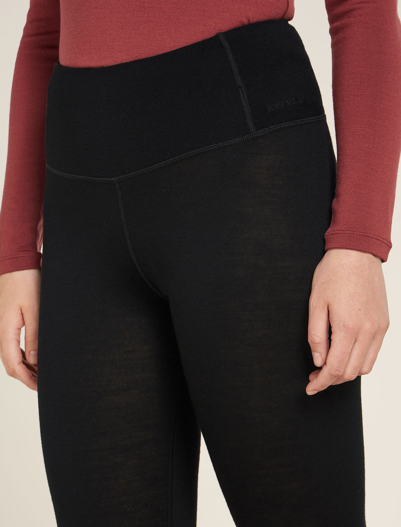 Merino 260 Tech High Rise Leggings Dame Black