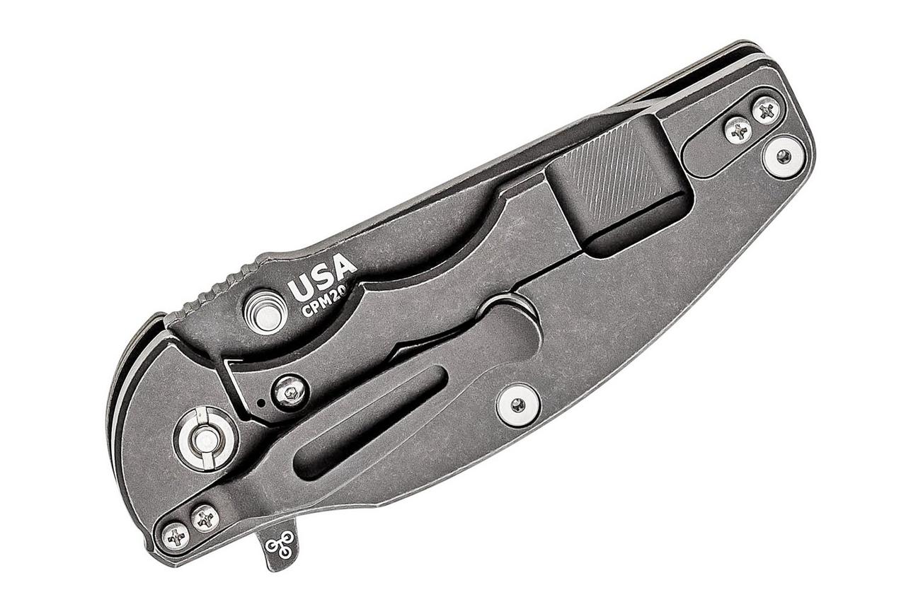 Rick Hinderer Jurassic Spearpoint 20CV Battle Black, Black G10 zakmes