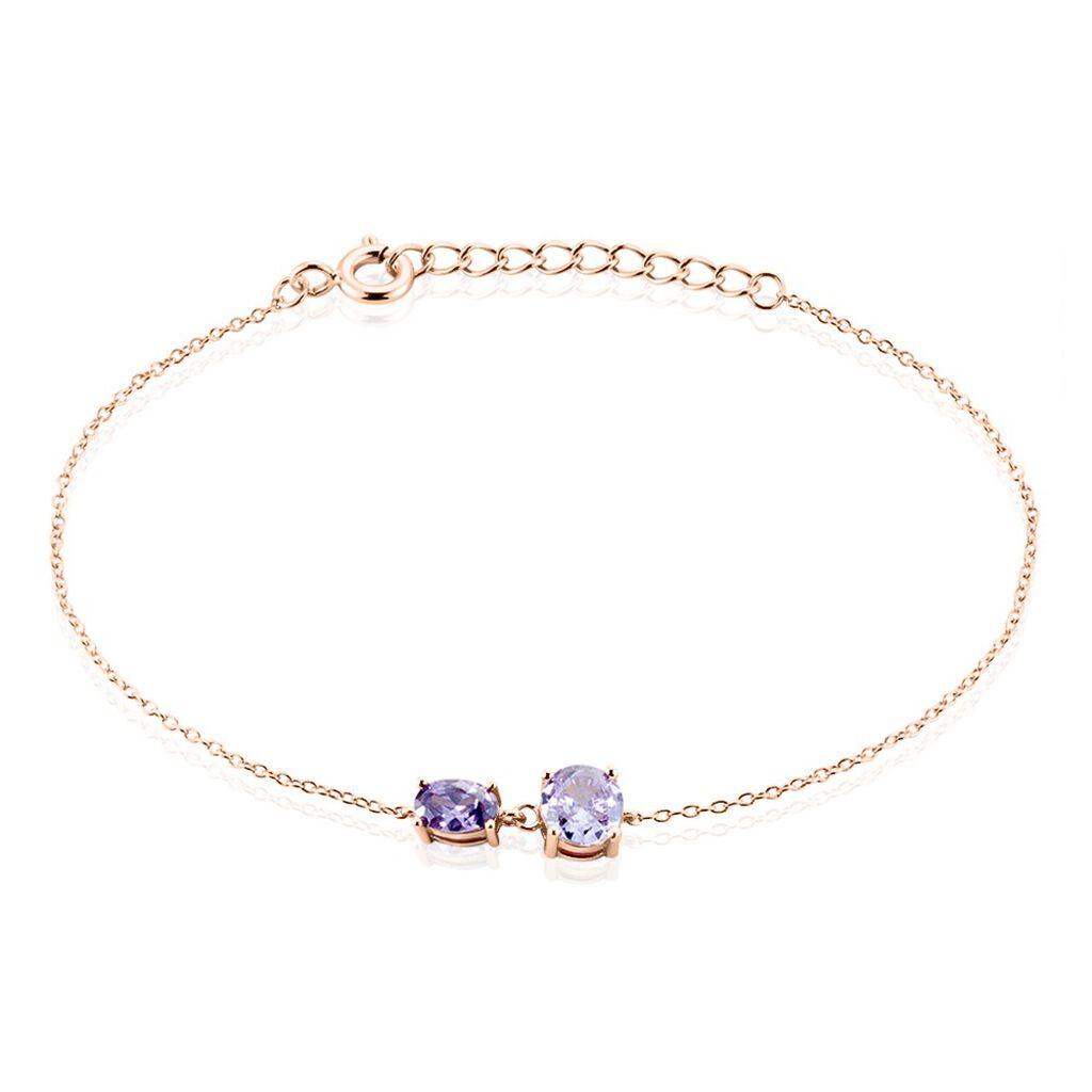 Bracelet Argent Rose Brenna Oxyde De Zirconium