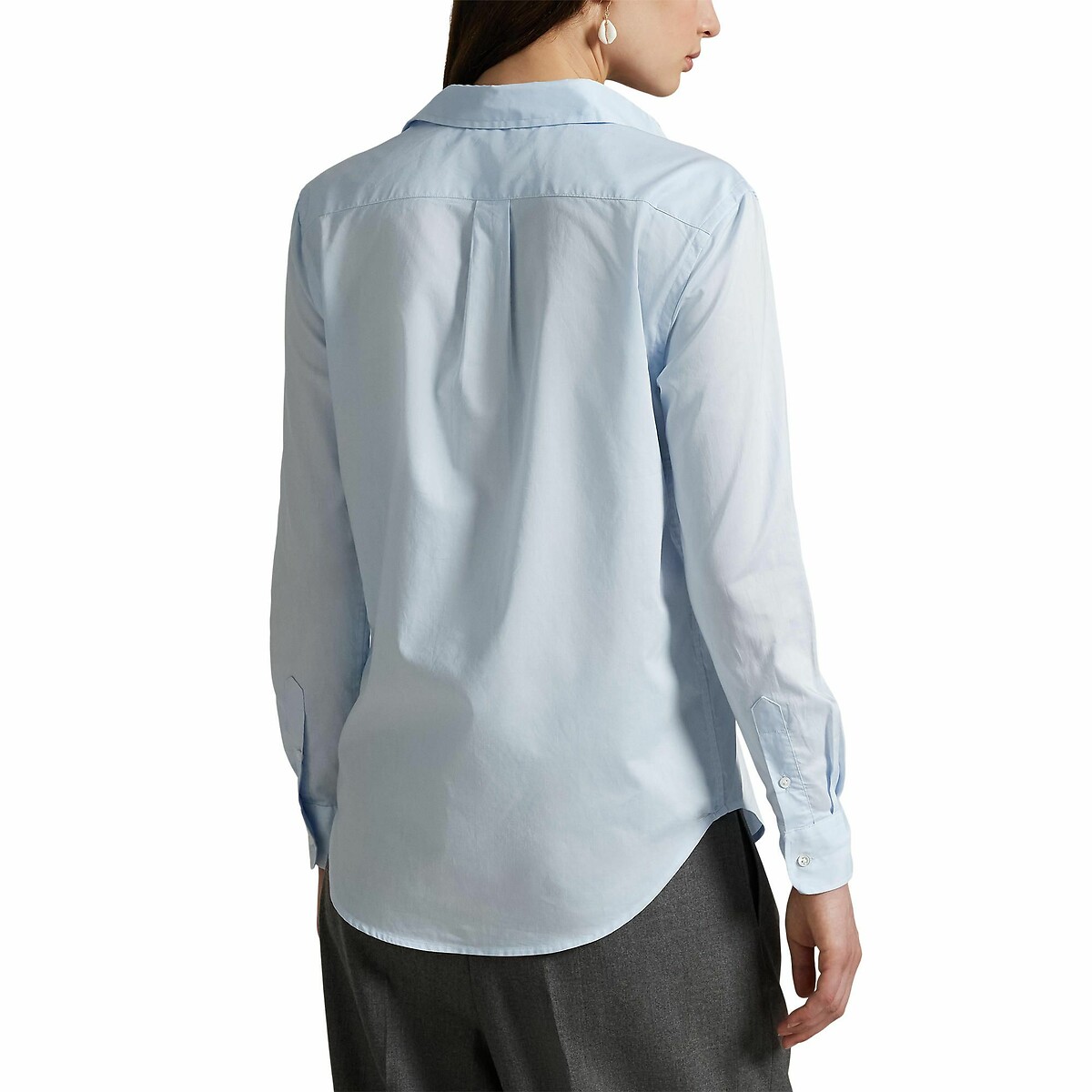 POLO RALPH LAUREN<br>Camisa reta de algodão