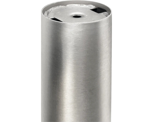 Tarrox ronde tafelpoot, diameter 87 cm, 60 mm in hoogte verstelbaar, afwerking roestvrij staal