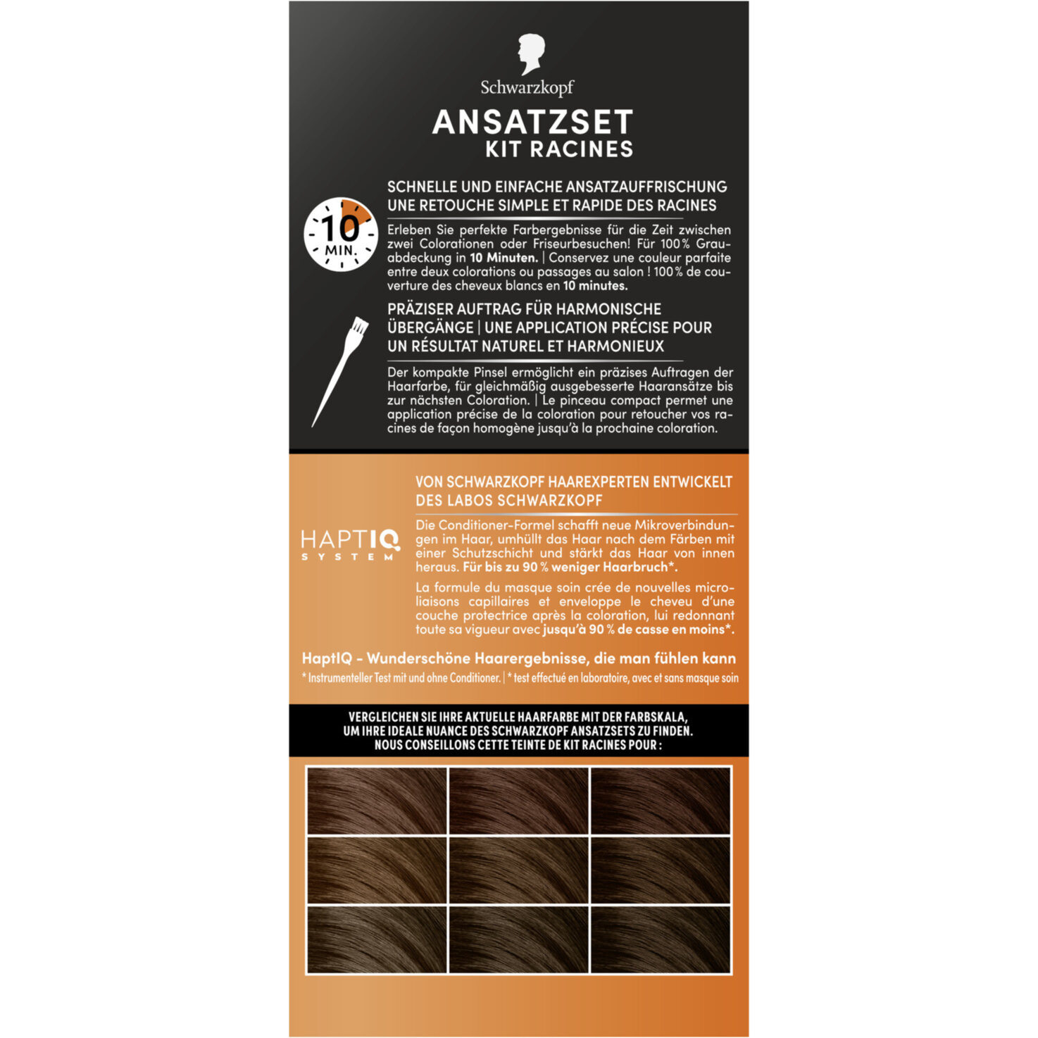 Schwarzkopf Ansatzset Ansatz-Kaschierung A1 Hell-bis Mittelbraun