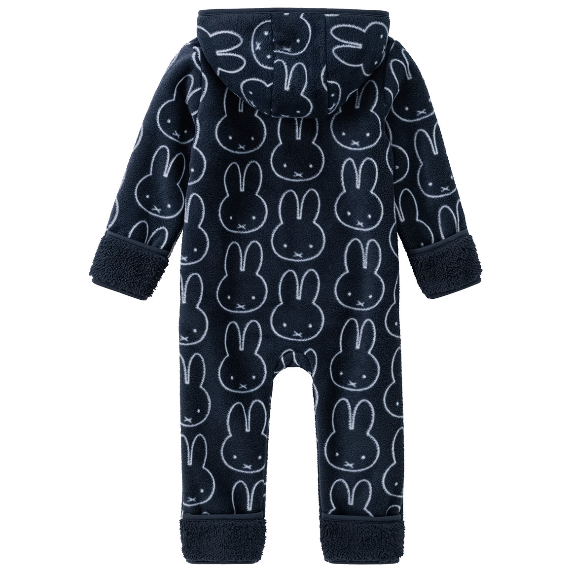Topomini Miffy Fleeceoverall mit Kapuze dunkelblau