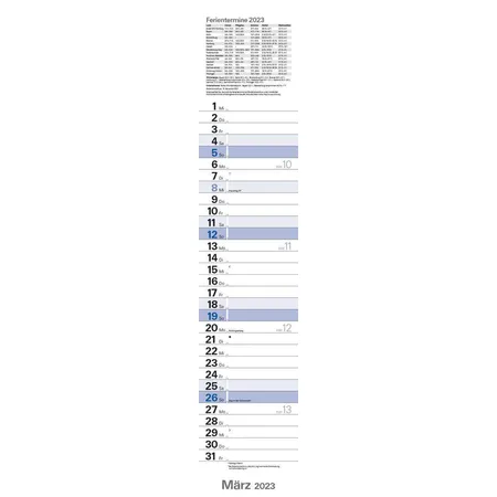 Korsch Verlag Wandkalender Planer Blau 2023