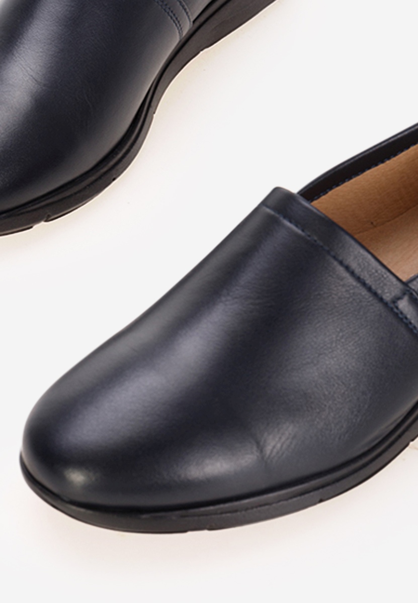 Chaussures casual femme en cuir marine Guilena