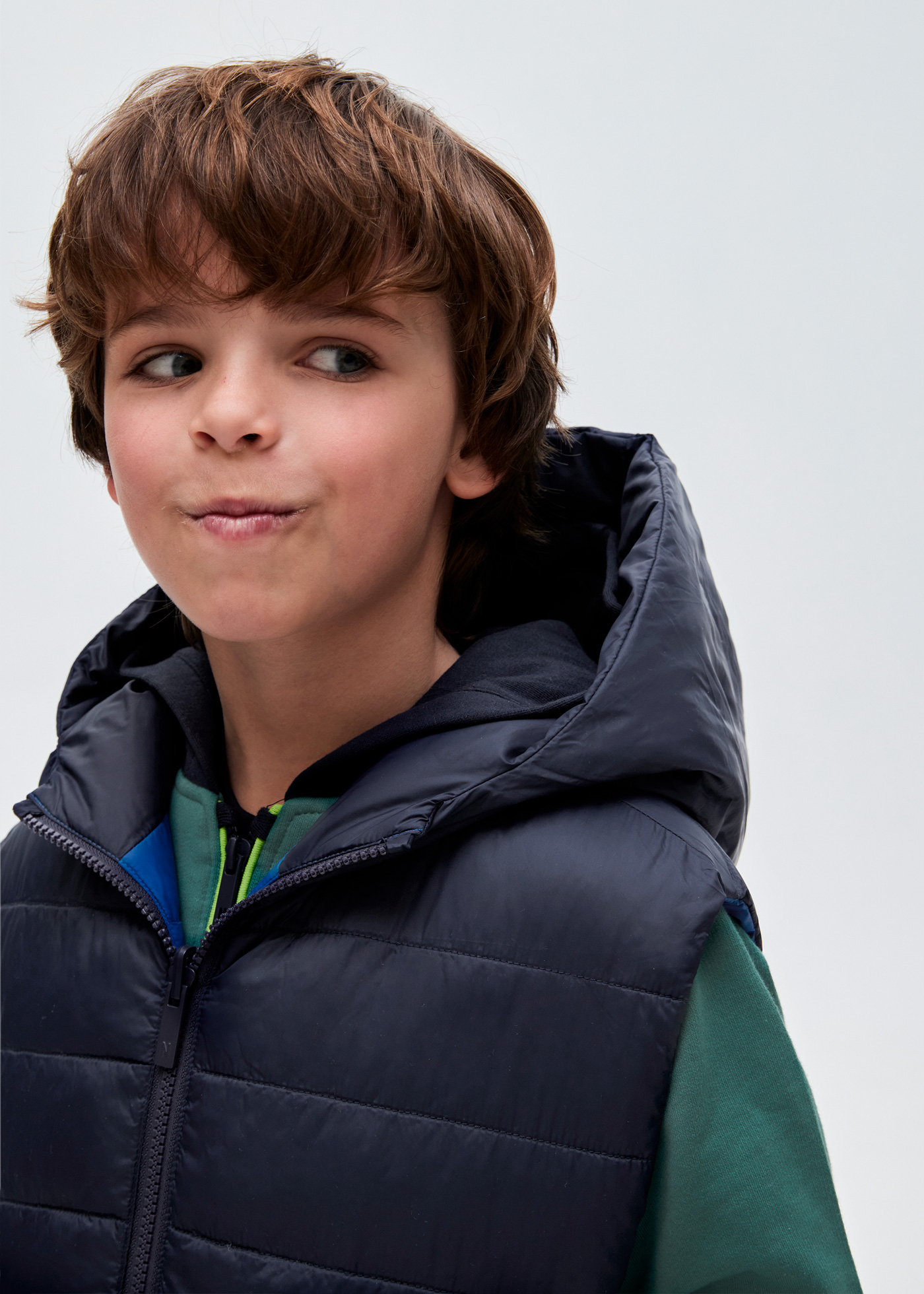 Colete reversível para menino