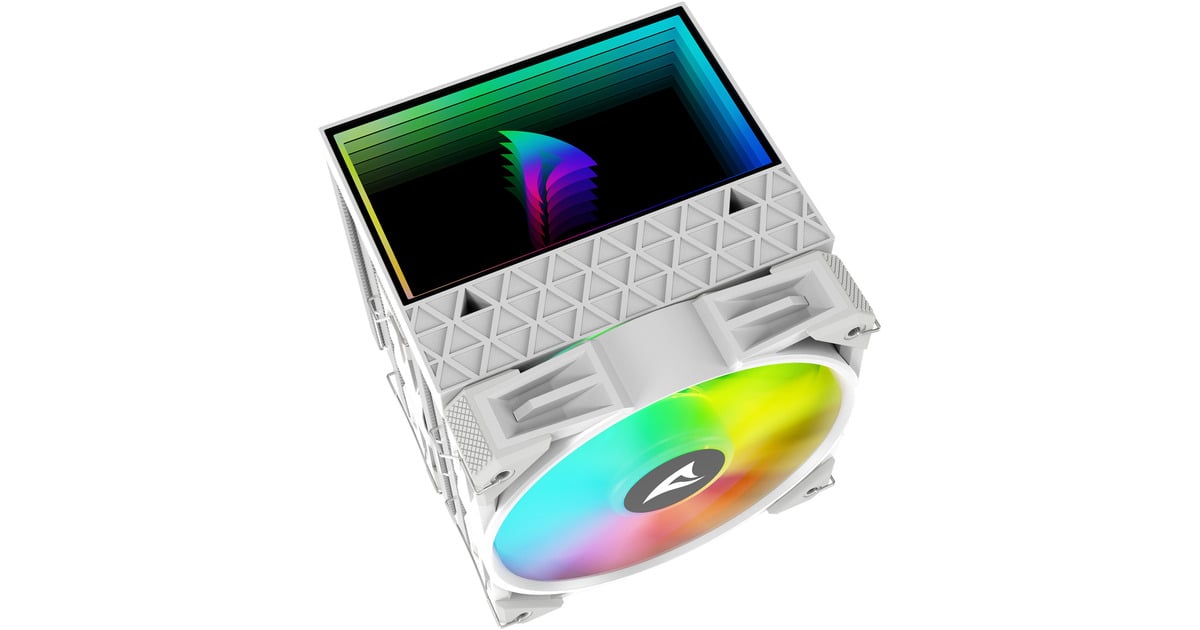 SharkoonA60 RGB CPU-koeler  (Wit, 4-pins PWM fan-connector)