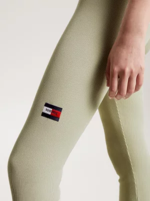Leggings caneladas essenciais de comprimento total