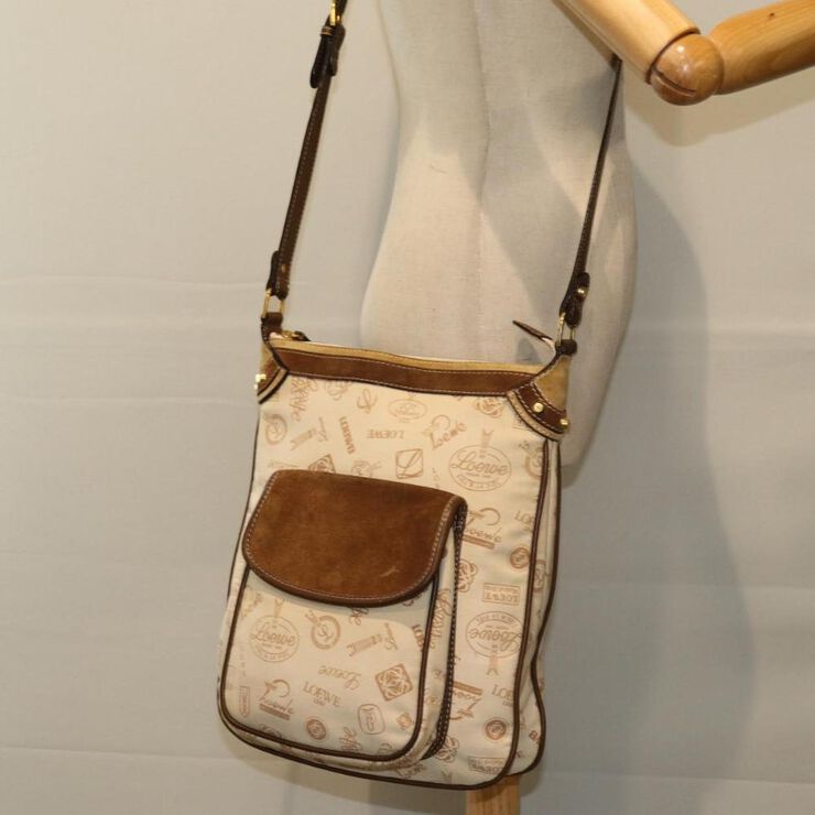 Loewe Vintage Loewe Shoulder Bag Beige