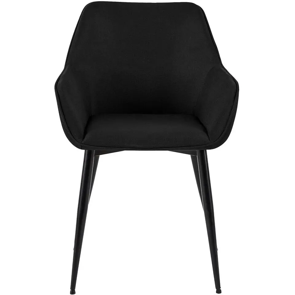 CLP Eetkamerstoel Luena zwart Frame - Stof - zwart