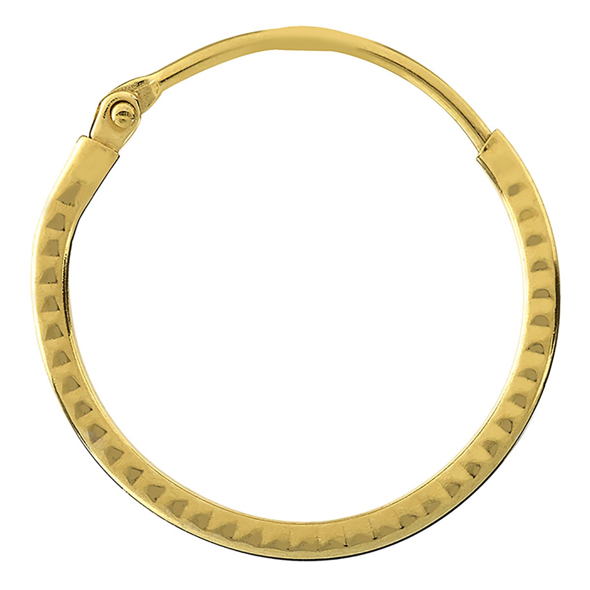 Créoles Brillaxis fil carré 14mm or jaune 9 carats