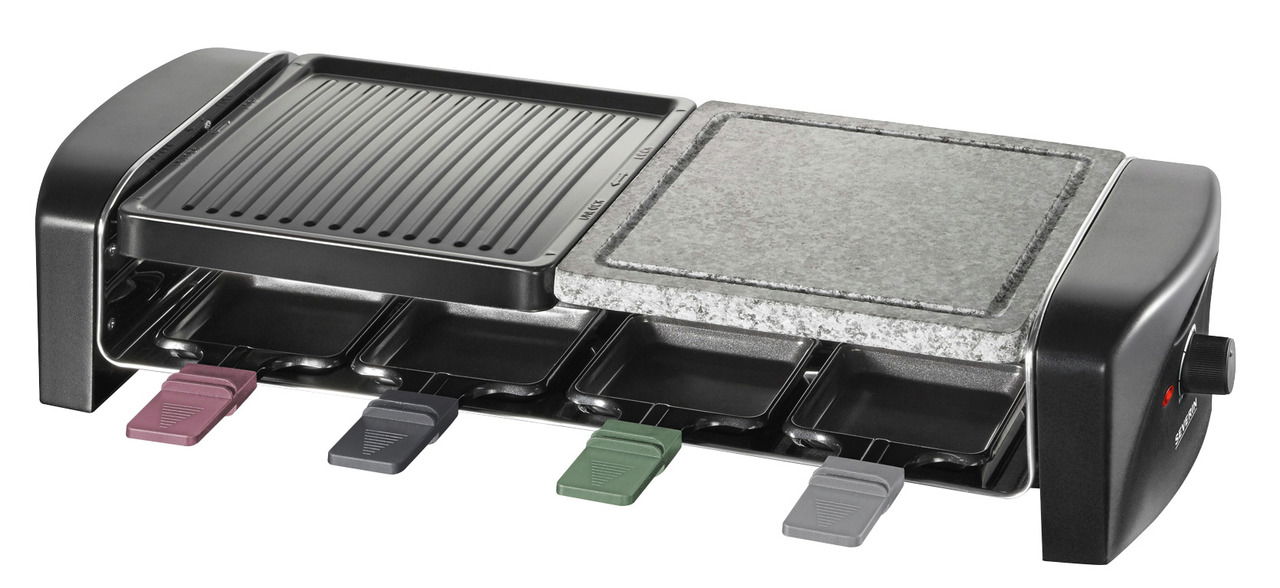 Severin Raclette Stein/Grillplatte 8er
