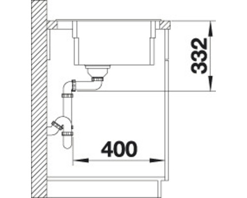 Blanco ETAGON 8 spoelbak, 780 x 510 mm, wit, 525181