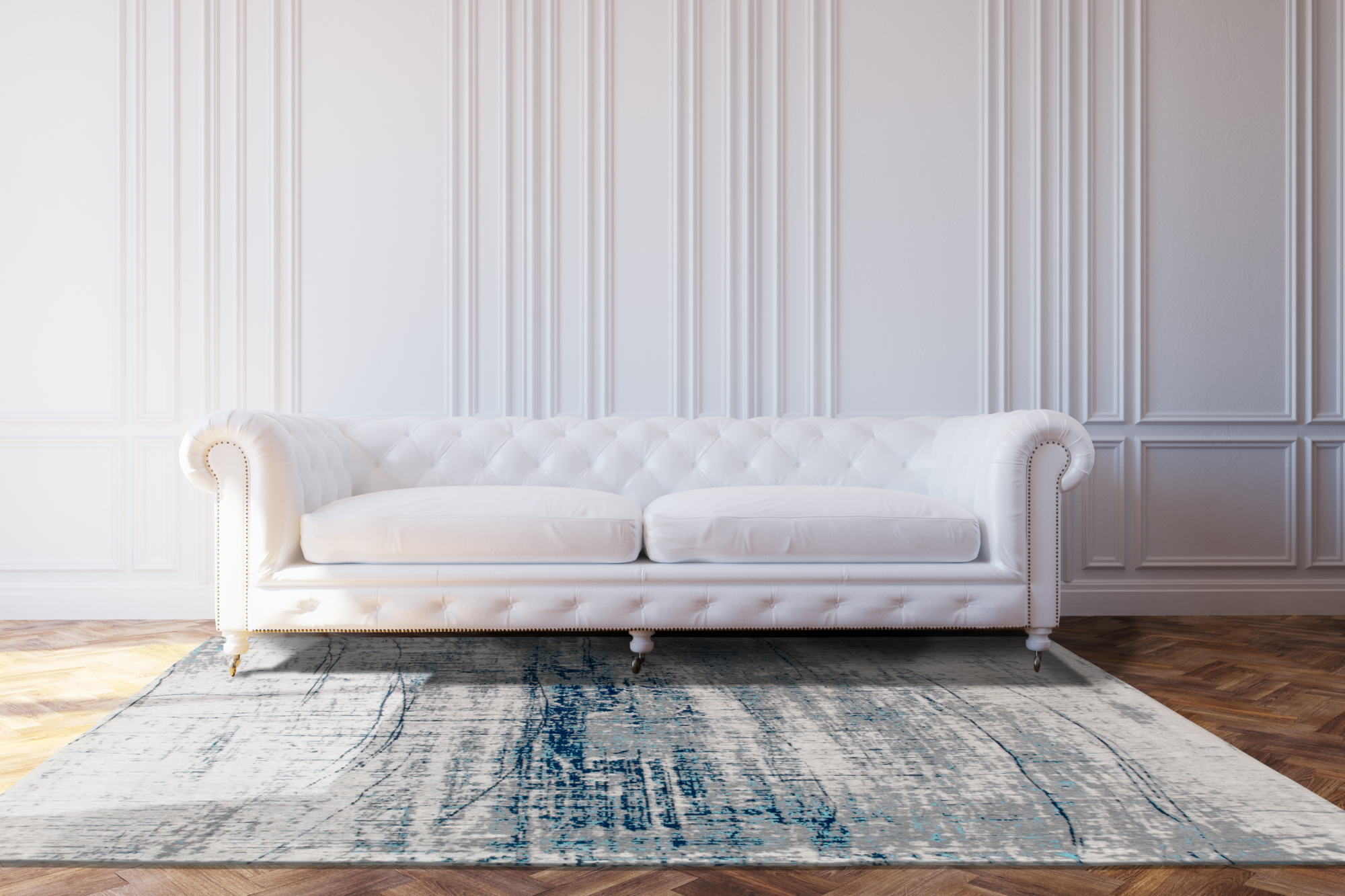 Ecorugs vloerkleed Griff turquoise 280x390 cm