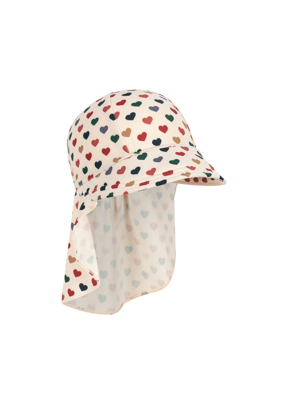 Manuca badehat - coeur coloré - 3-6M