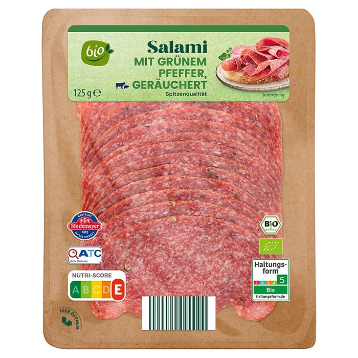 BIO Bio-Salami 125 g, Pfeffer
