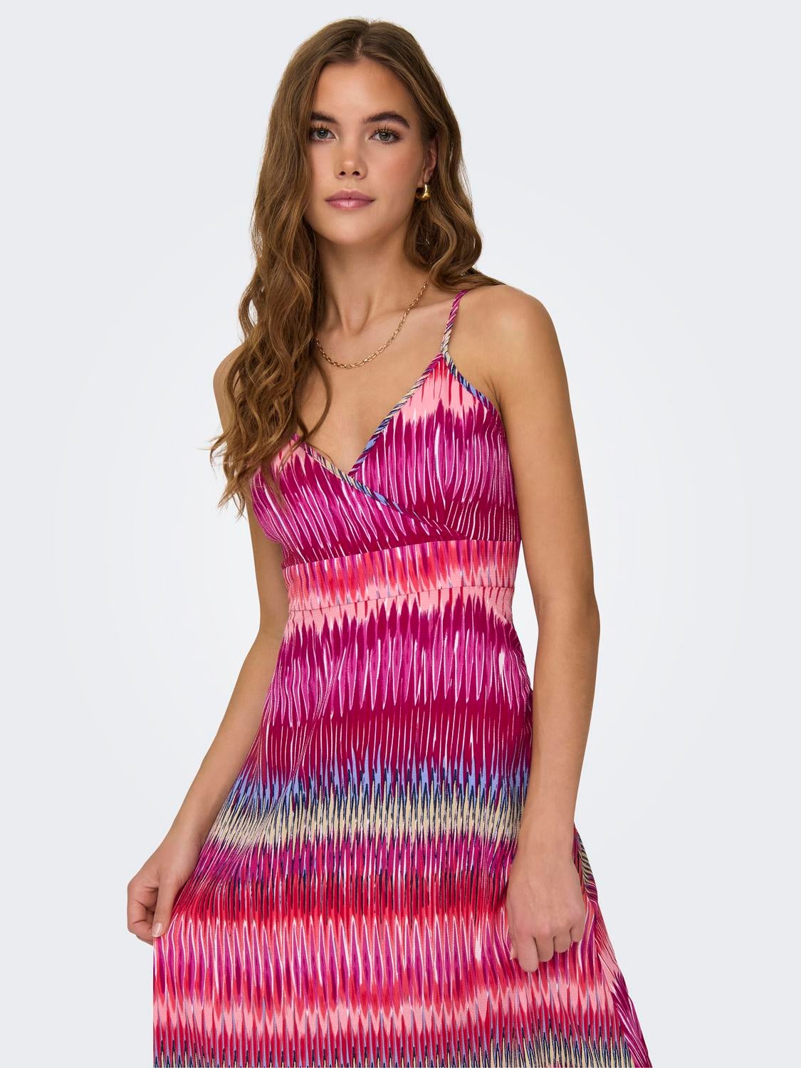 ONLNOVA Langes Kleid Phlox Pink