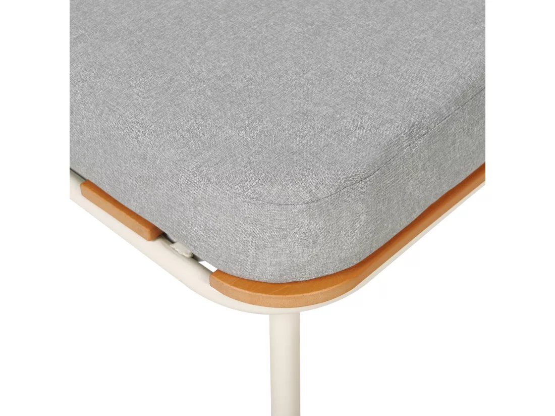 Ottoman de jardin SENISE Métal Gris