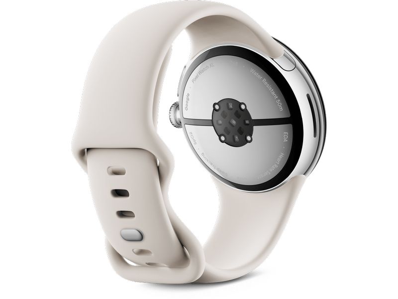 Google Pixel Watch 3 WLAN 45 mm Beige Schlanke Smartwatch mit erweitertem Gesundheits- und Schlaftracking