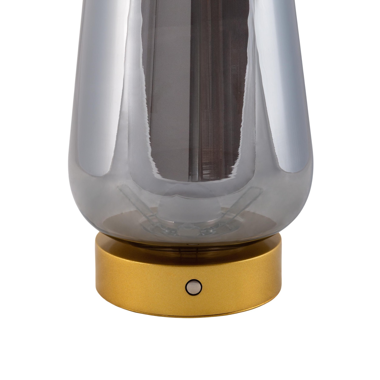 LED-Akkutischleuchte LUISA - gold-smokey - 18,7 cm hoch
