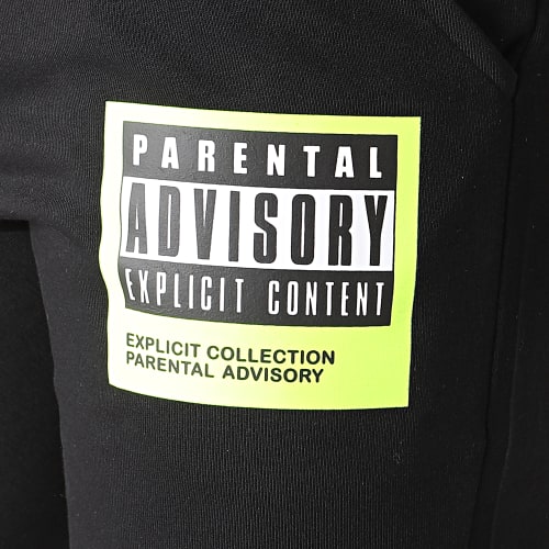 Short Jogging Collection Noir Jaune Fluo