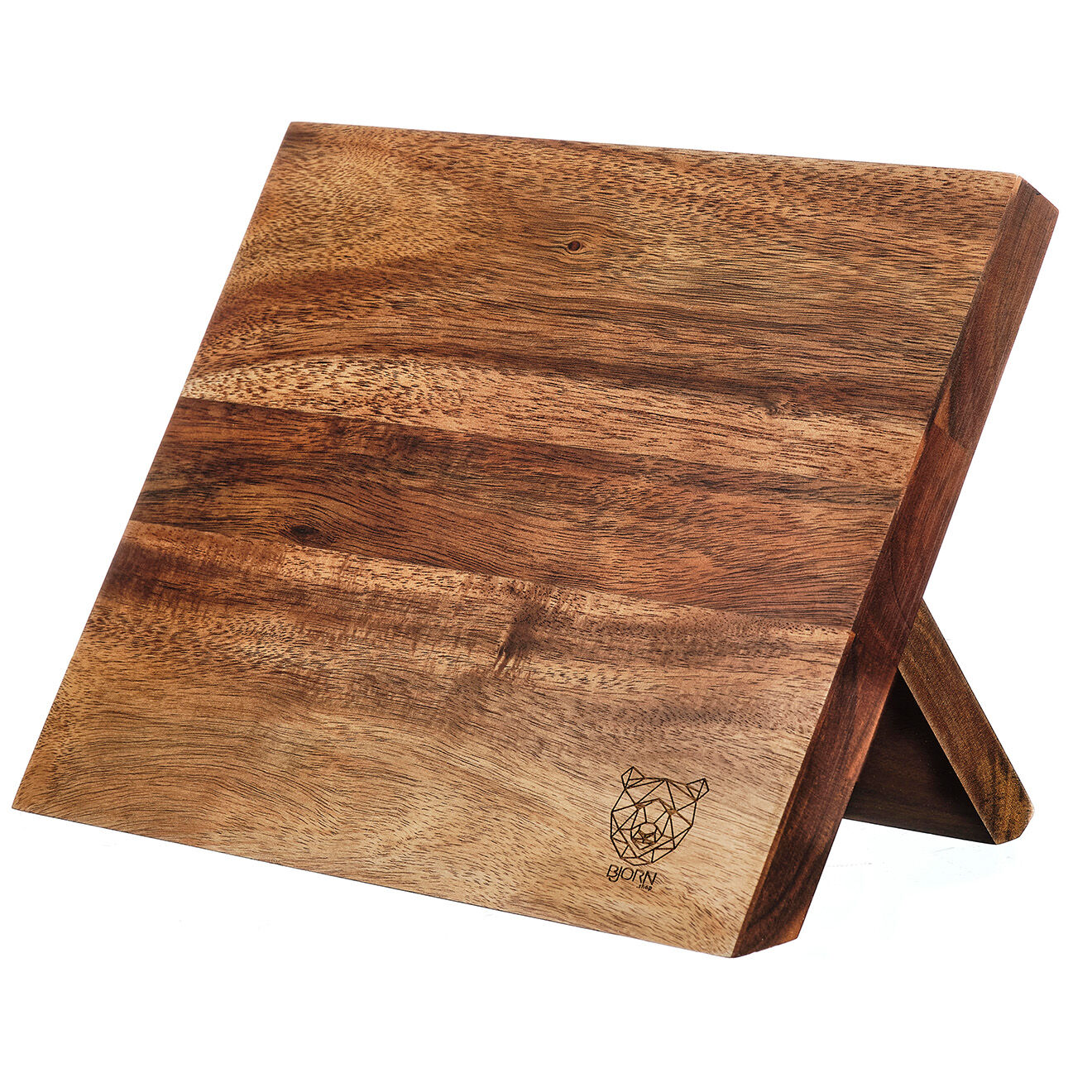 Bjorn Bloc à couteaux universel magnétique Vantaa bois vernis - 2x29x23 cm