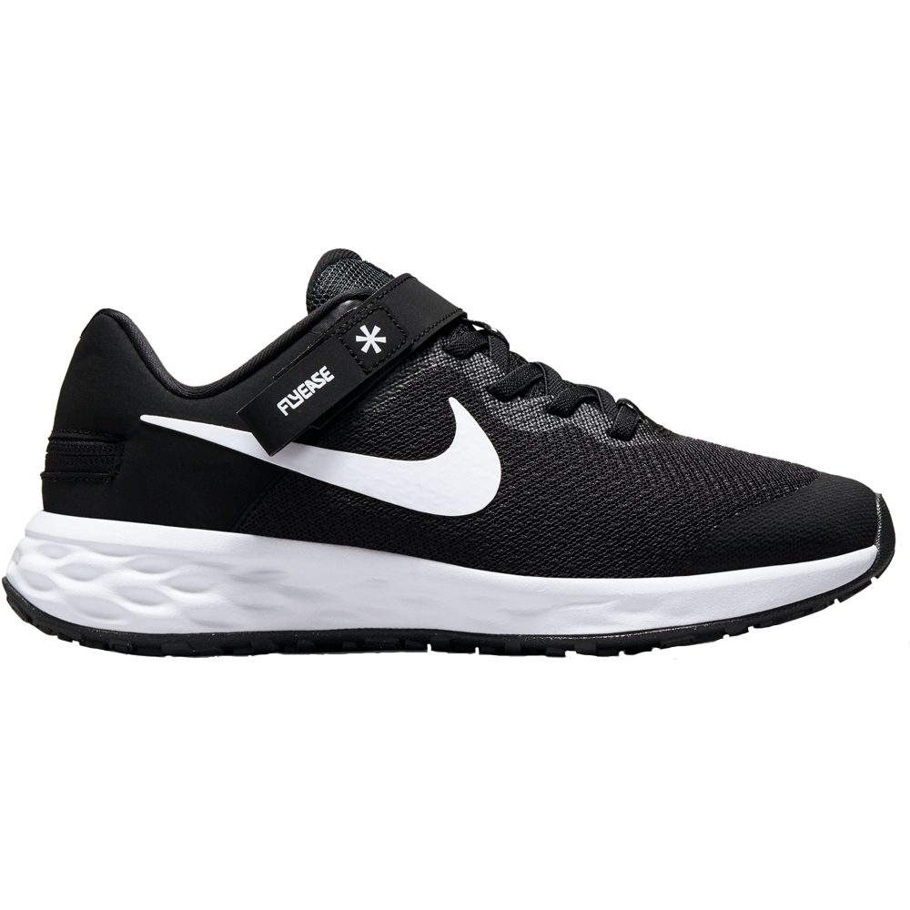 Nike Revolution 6 FlyEase Laufschuhe Kinder black