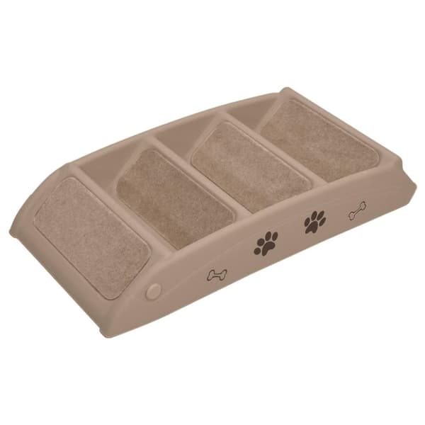 vidaXL Hundetrapp sammenleggbar brun 62x40x49,5 cm