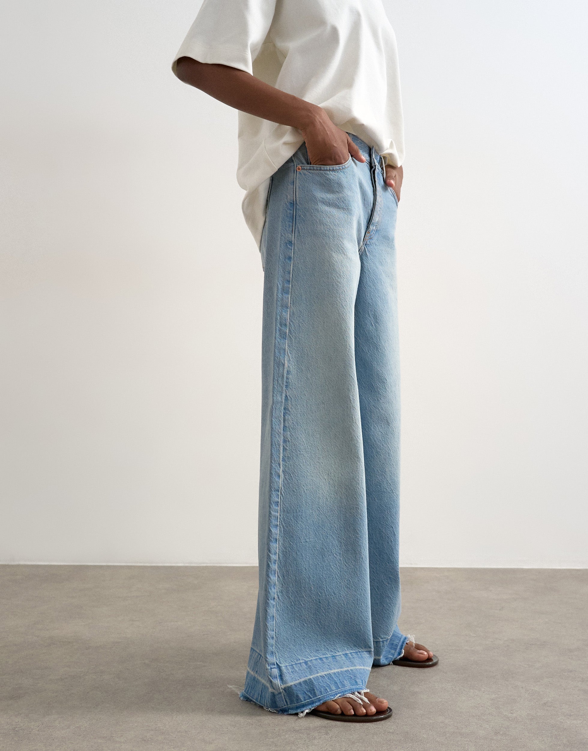 TSHORIZON Mid rise Wide leg fit Jeans