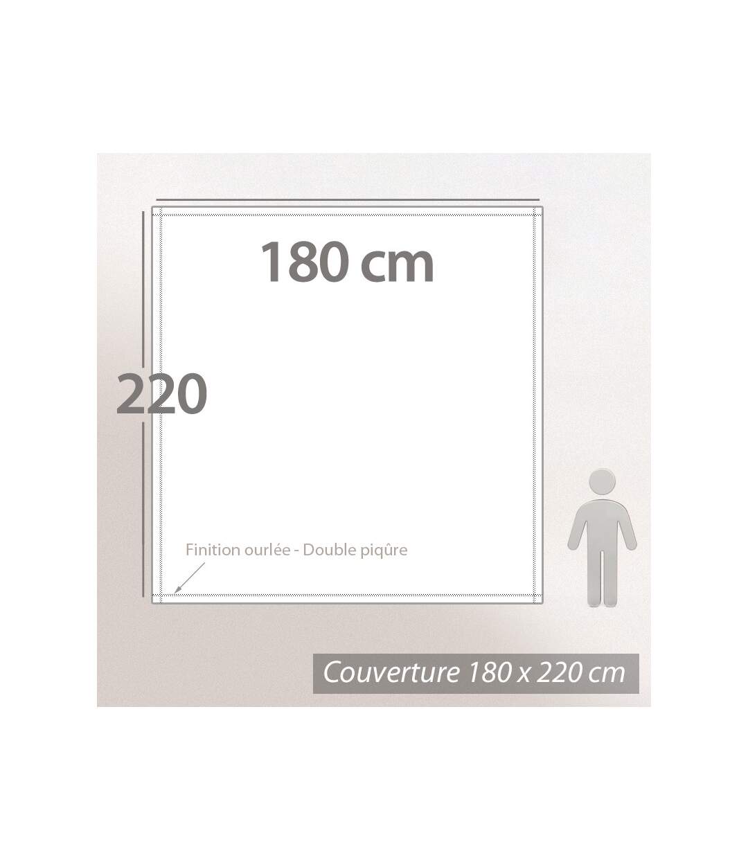 Couverture polaire 240x260 cm Isba violet Prune 100% Polyester 320g/m2 non-feu
