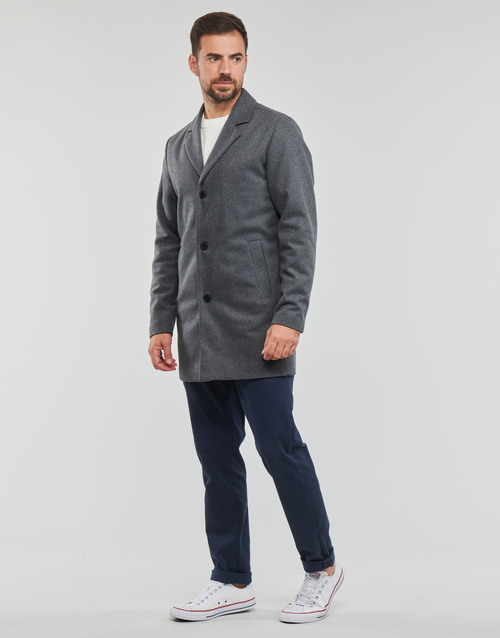 Jack & Jones - JJTOMMY WOOL COAT - Gris