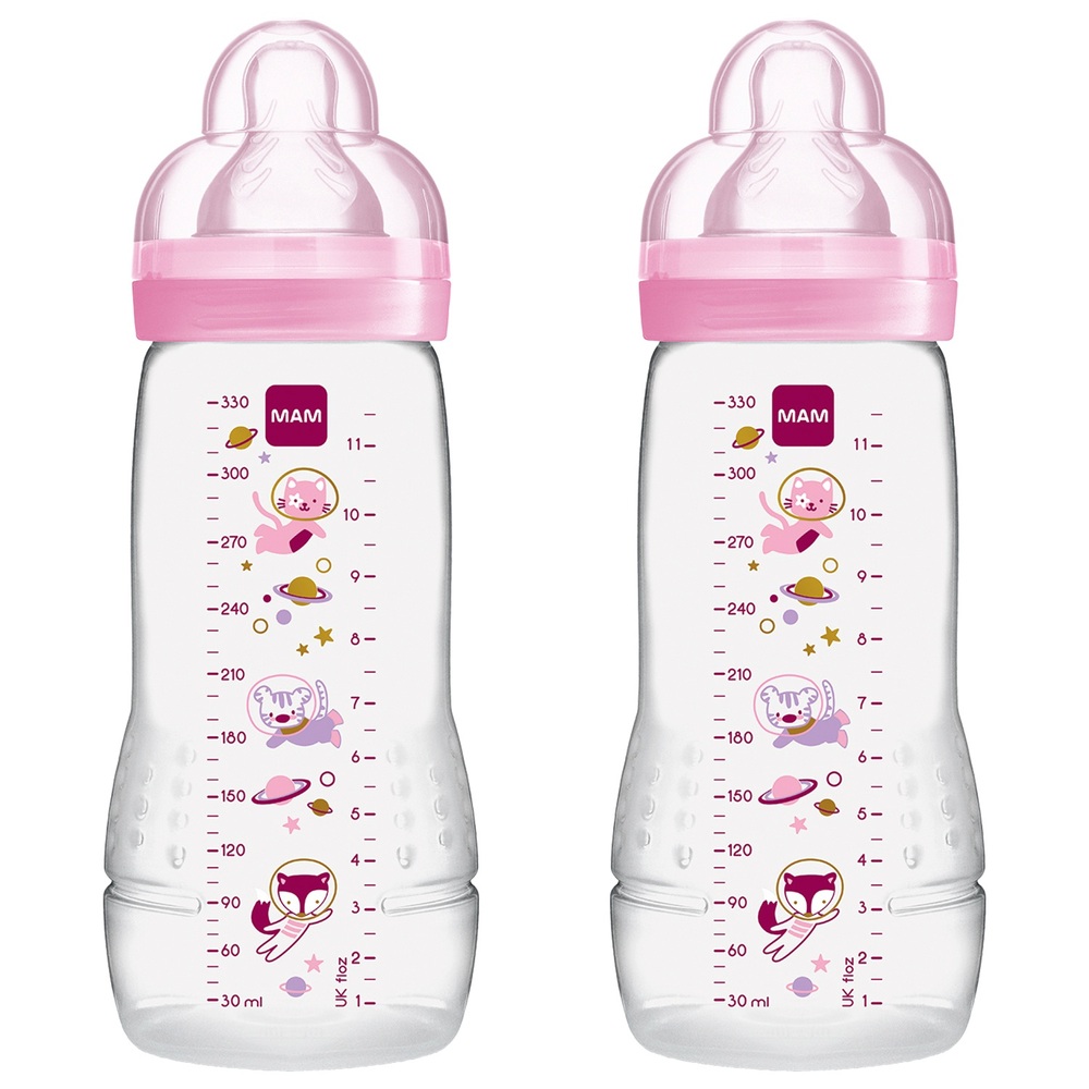 MAM Easy Active Babyflasche 330 ml, 2er-Pack, Sortiment