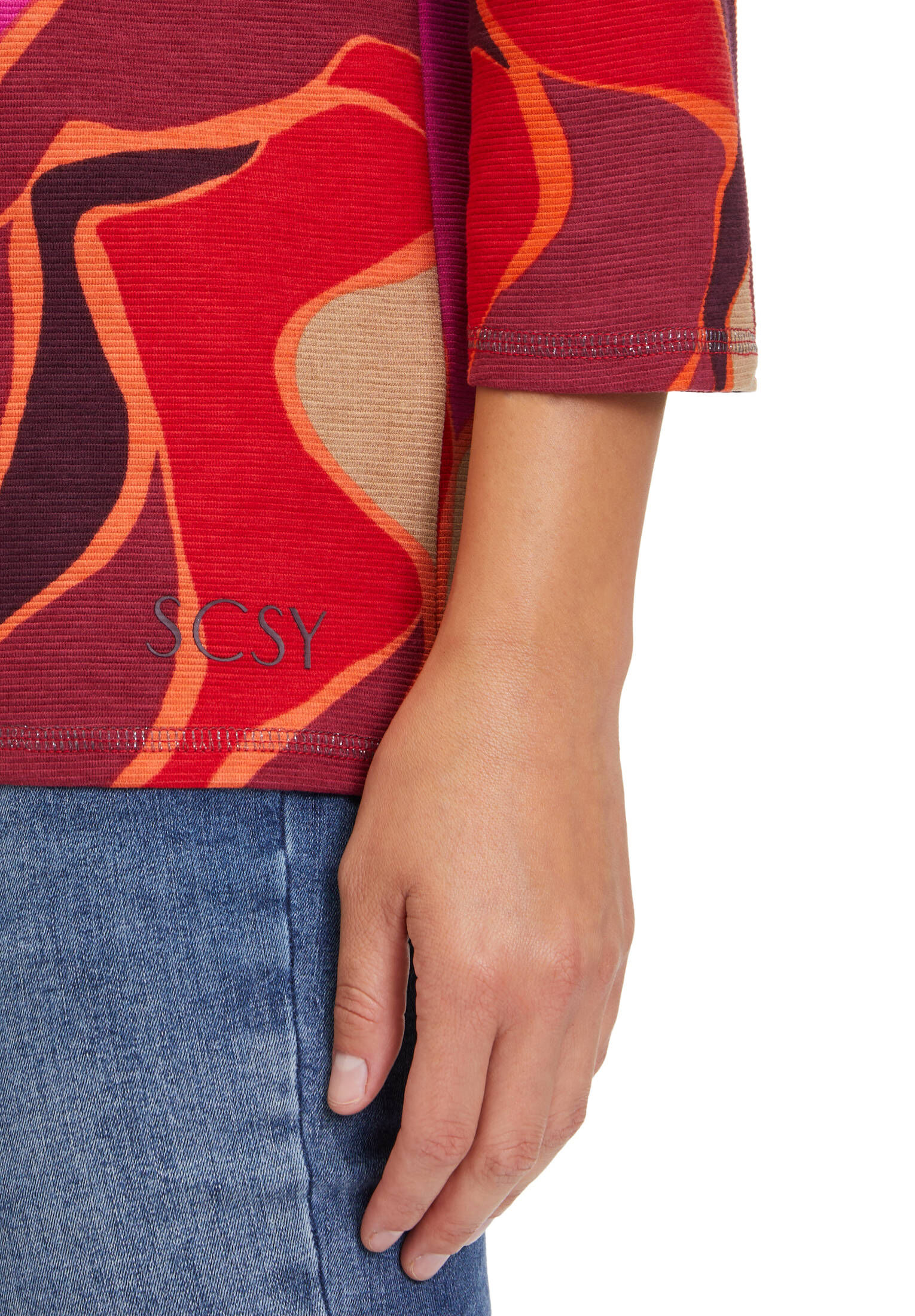 Betty Barclay| Damen Sweatshirt mit Rippenstruktur