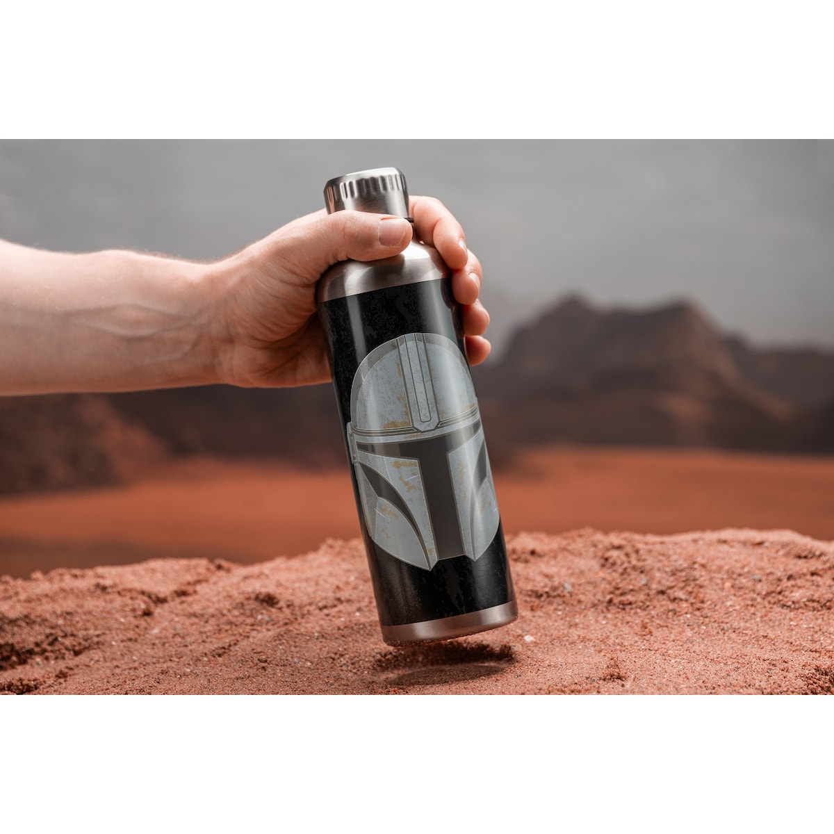 Play Mandalorian vannflaske i metall 500 ml