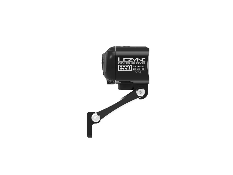 Lezyne HB StVZO E550, Forlys, Sort, Aluminium, LED, Hvid, 550 lm