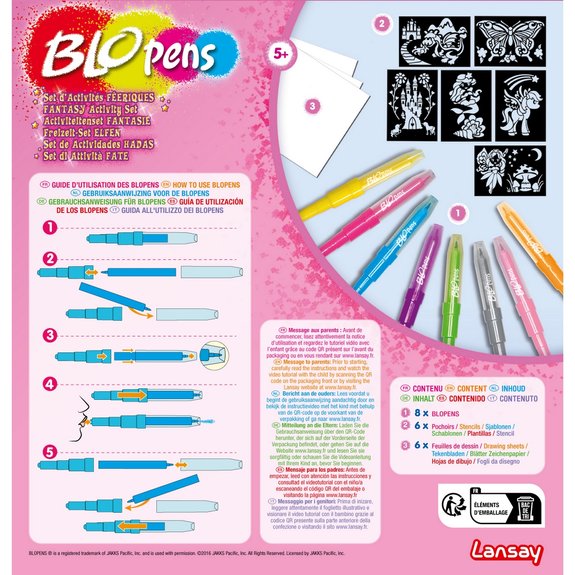 Blopens set d'activités féeriques