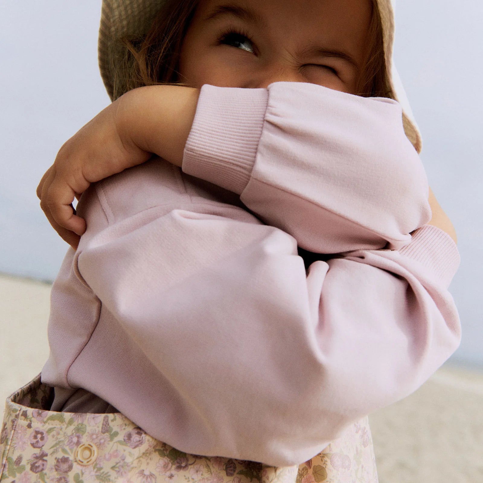 Wheat Sweatshirt Eliza Embroidery