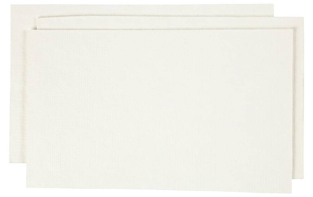 Büttenpapier 20 x 12 cm, 100 g, WeissPapierzellstoff in Naturweiss
