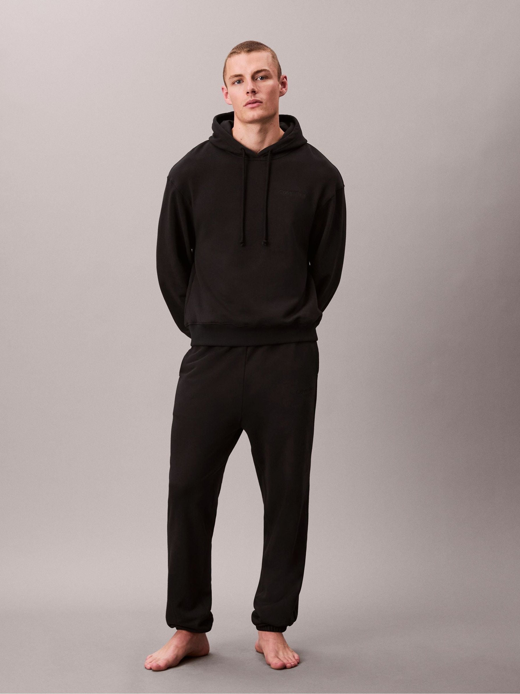 Zwart - Calvin Klein Cotton Terry Blend Lounge Joggers