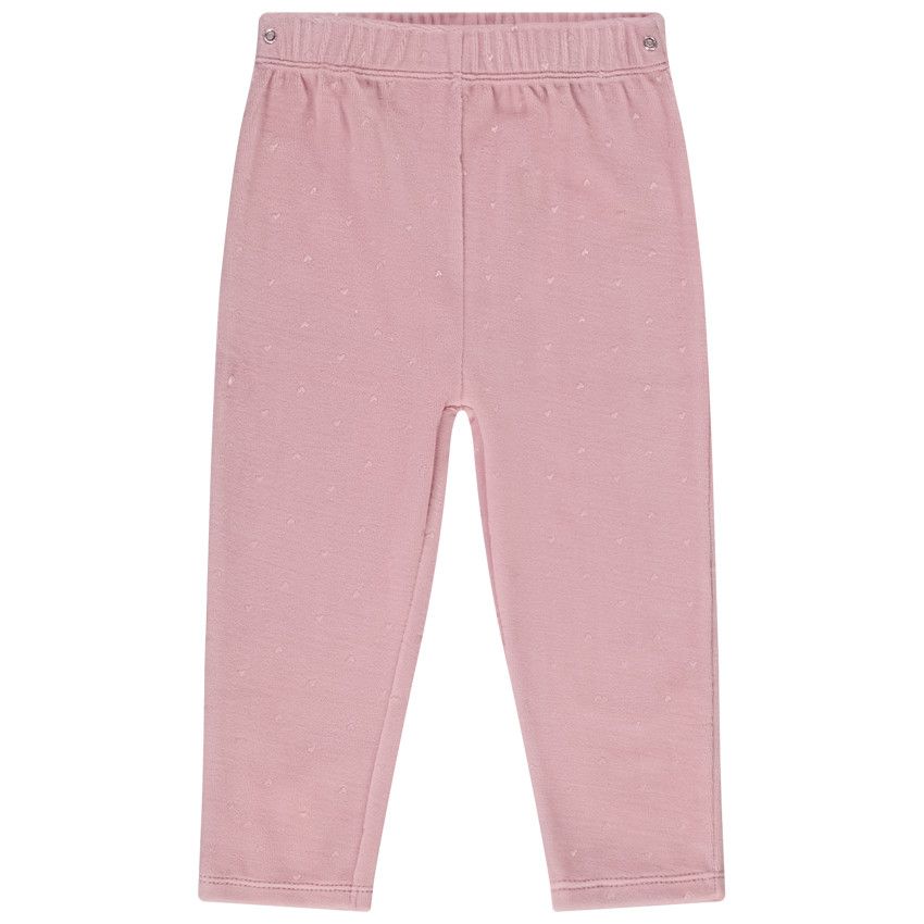 Pyjama 2 pièces en velours pour bébé fille - Ecru