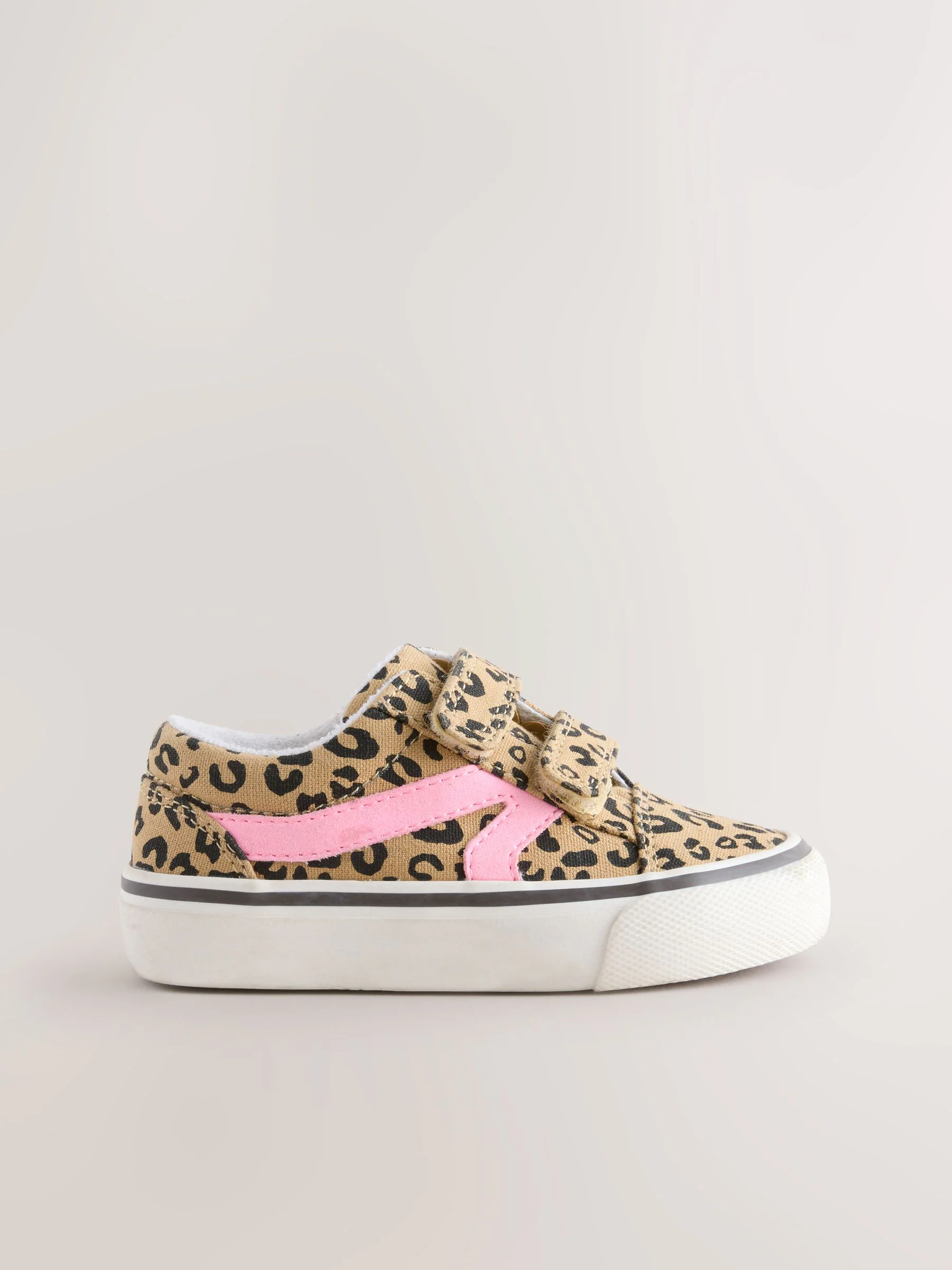 Dierenprint - Sneakers met klittenbandsluiting