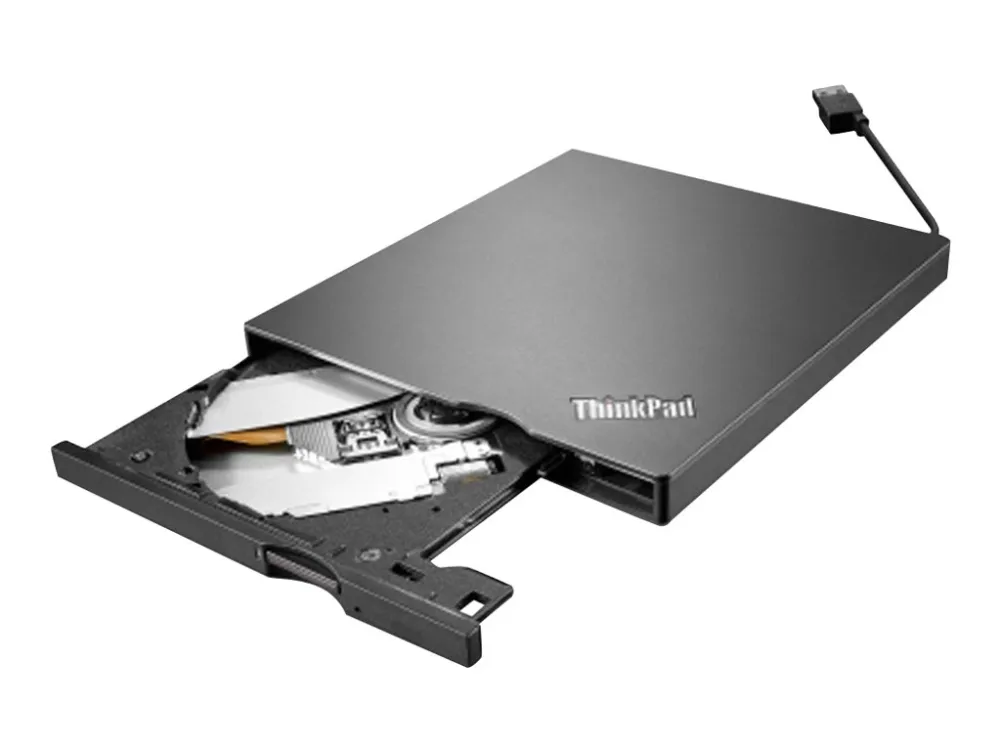 Lenovo ThinkPad UltraSlim USB DVD Burner - Disk drev - DVD±RW (±R DL) / DVD-RAM - SuperSpeed USB 3.0 - ekstern - FRU