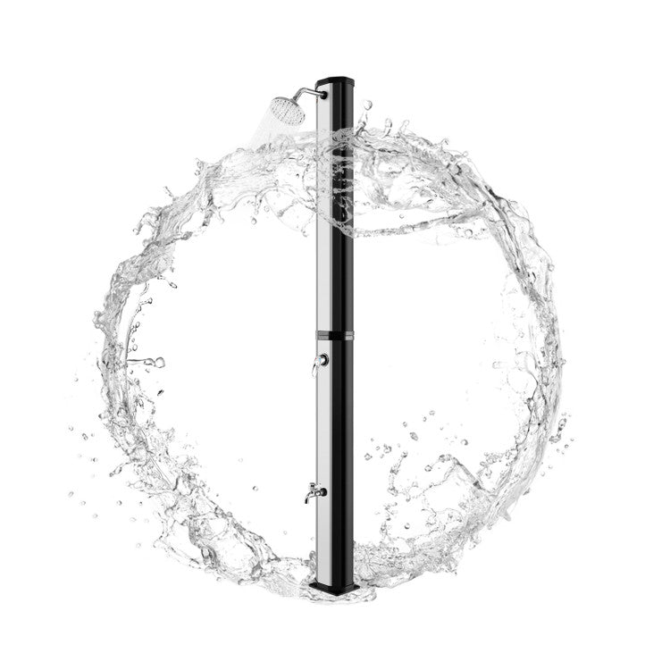 Meilleure douche chauffante solaire autoportante extérieure de 7.2FT avec douche à pied