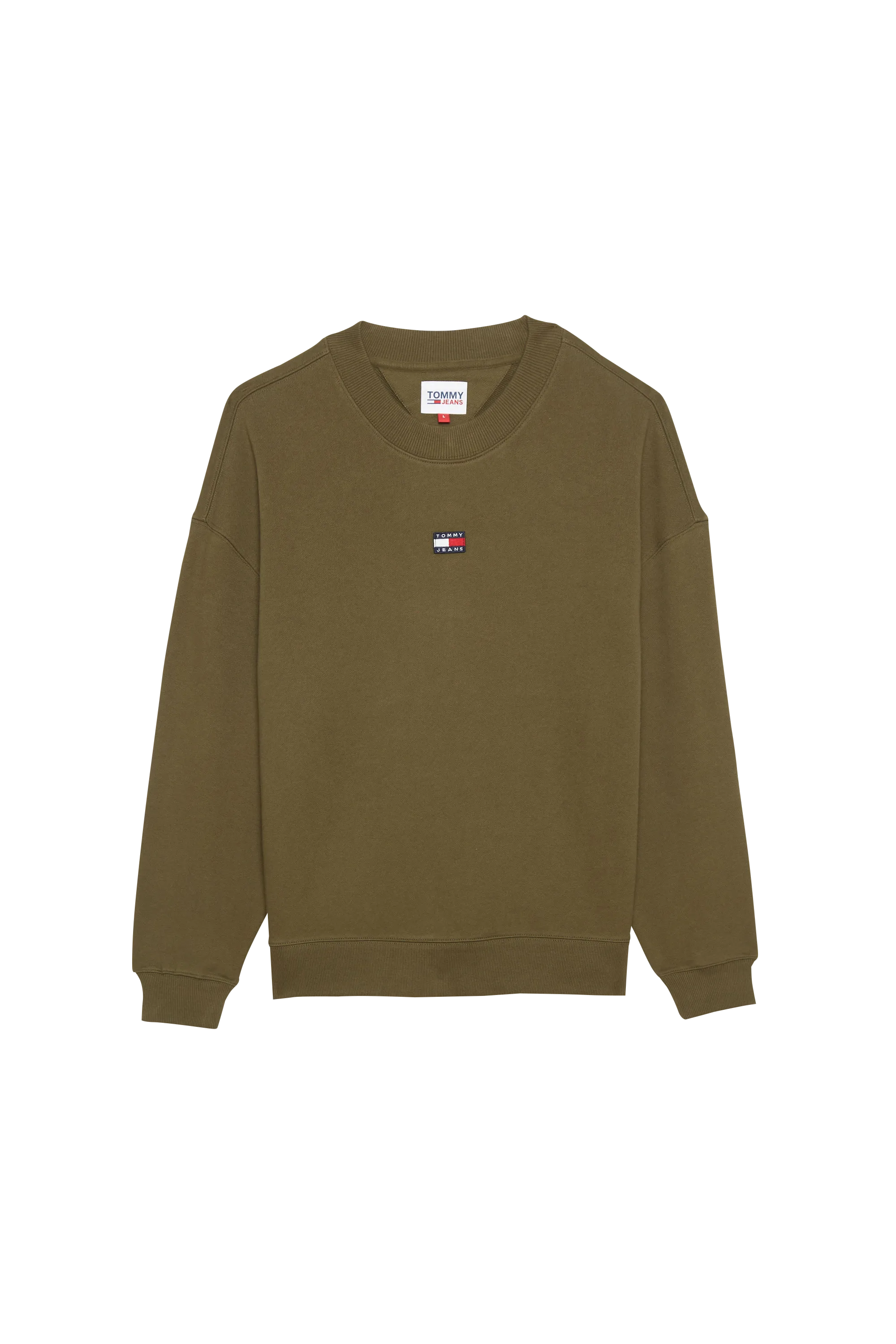 TOMMY JEANS Sweatshirt TJM RLX XS BADGE CRE Vert