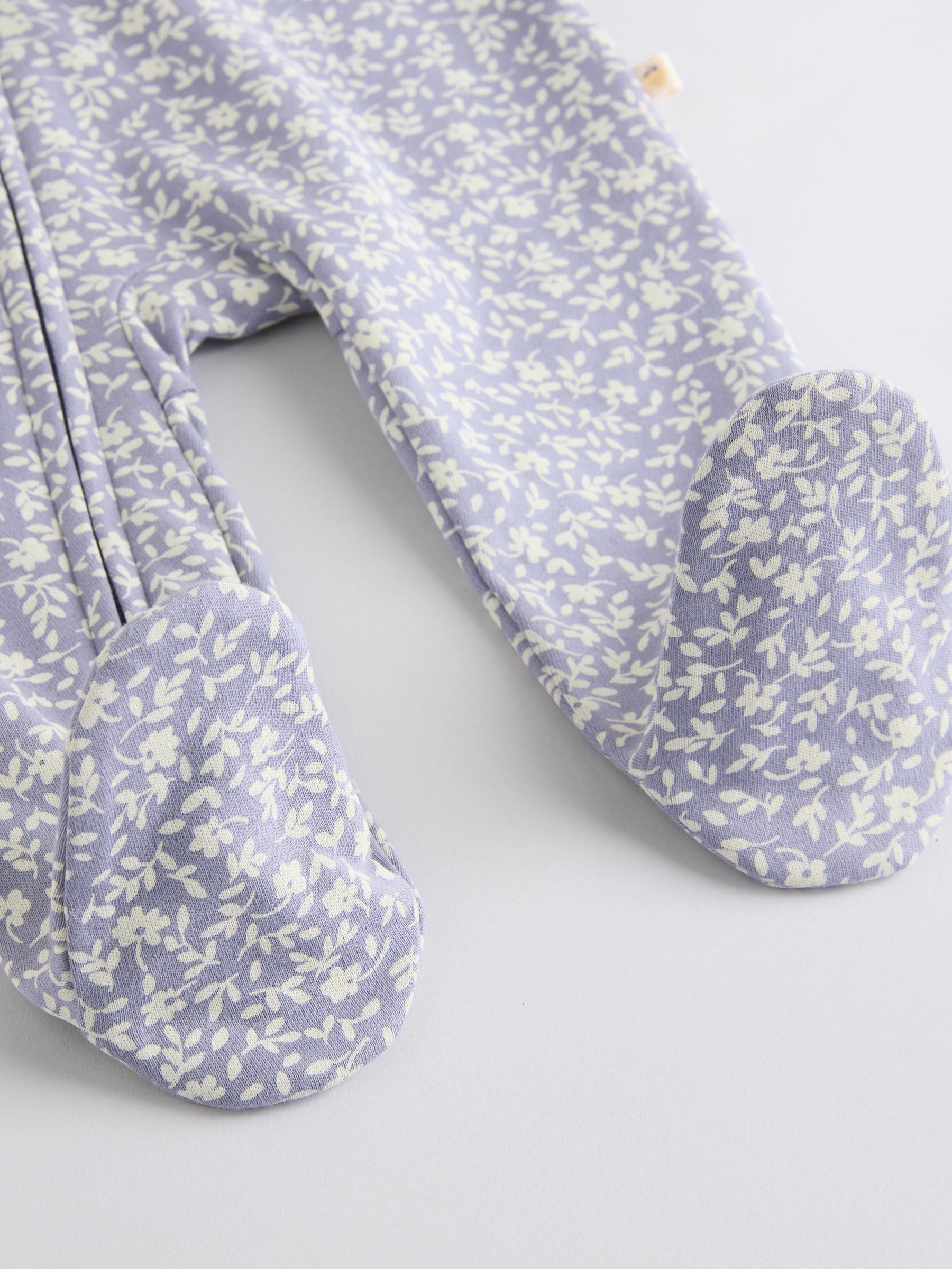 Blauw met kersen - Verpakking van 3 babypyjama's met tweewegrits (0-2jr)