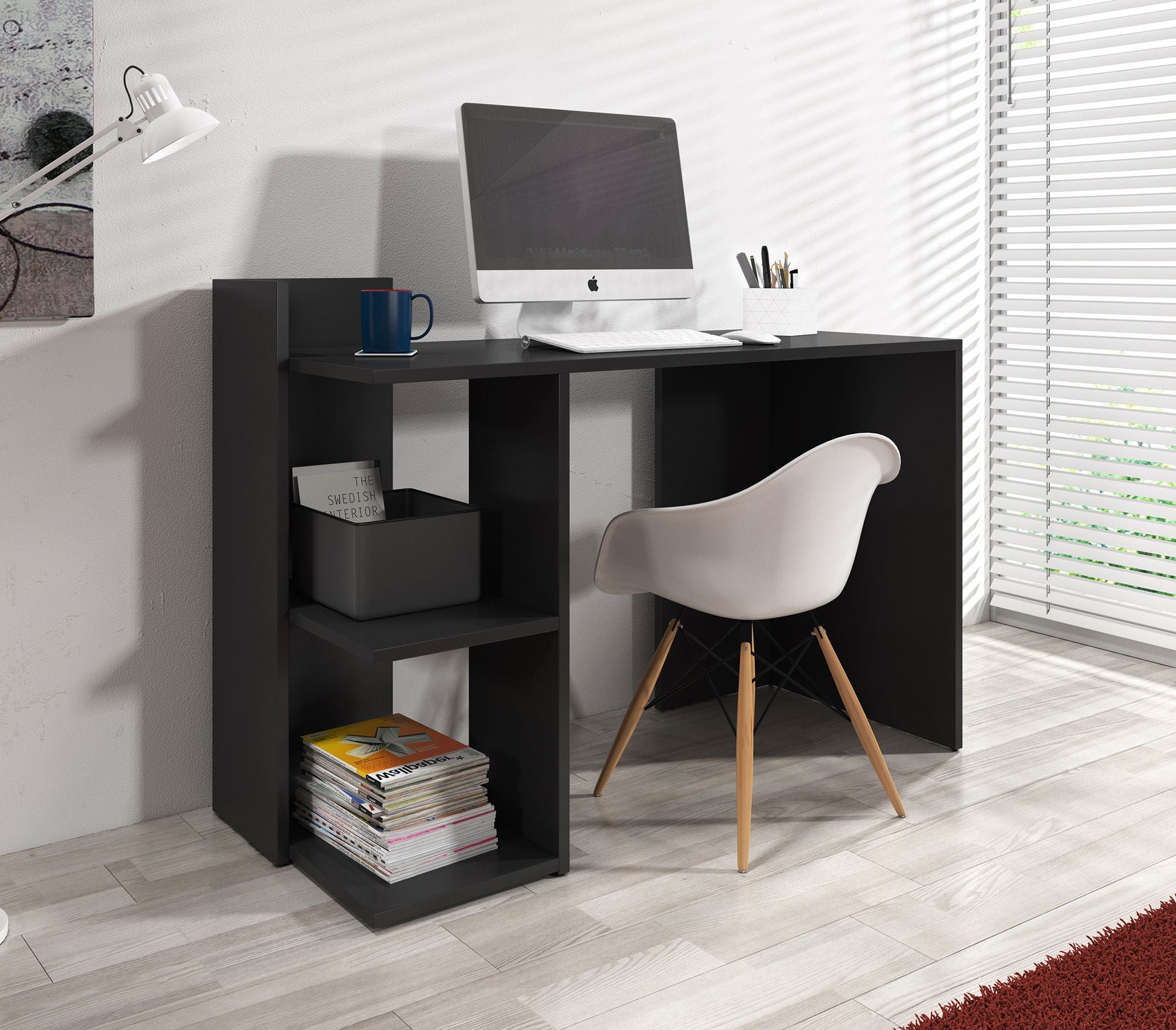 Pierre - Bureau - Zwart - 120x52 cm