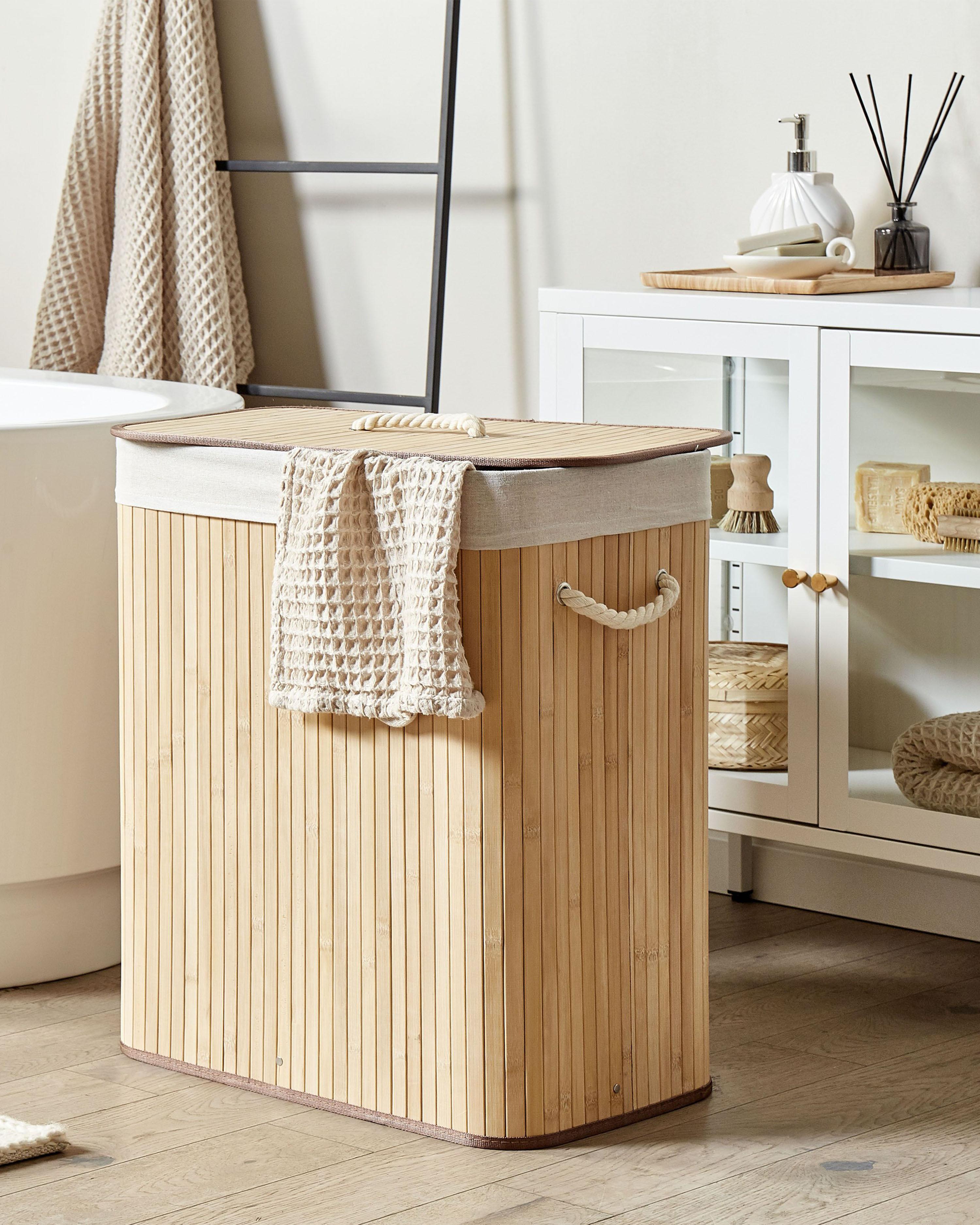 Mand KANDY Bamboehout Lichtbruin 100 L
